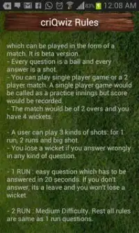 criQwiz - Cricket Quiz Screen Shot 5