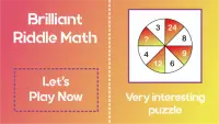 Briliant Riddle Math - Melatih otak dan logika Screen Shot 0