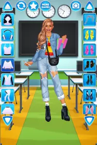 Kız Üniversite Öğrencisi Giydirme Oyunu Screen Shot 1
