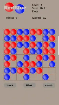 Red Blue, a logic puzzle. Screen Shot 2