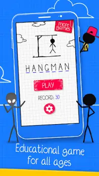 Hangman - لعبة الكلمات Screen Shot 3