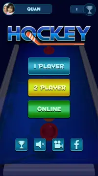 Air Hockey Game (1, 2 Players) Screen Shot 0
