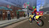 Moto Pizza delivery boy : Bike Driving Simulator Screen Shot 0