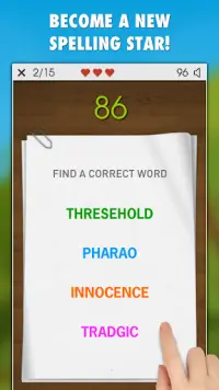 Spelling Master Game Screen Shot 1