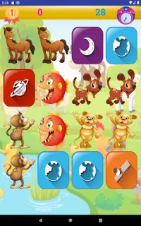 Educational animals memory game for kids Screen Shot 8