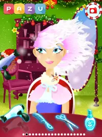 女の子ヘアサロンクリスマス-子供向けヘアスタイルゲーム Screen Shot 8