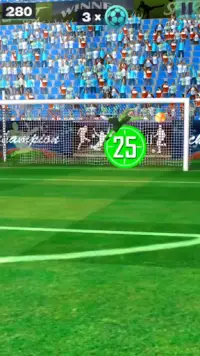 3D Freekick - The 3D Flick Football Game Screen Shot 2