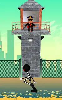 Злой Стикмен побег из тюрьмы Приключенческие игры Screen Shot 8