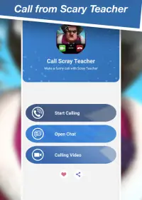 Call from Scary Teacher - Call Video and Chat Screen Shot 0