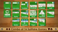 16 Solitaire - Combo of All Cards Games Screen Shot 0