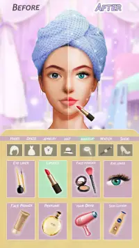 Fashion Dress Up Makeover Game Screen Shot 1