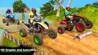 Quad-Bike Spiele: Motorrad Ren Screen Shot 3