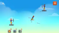 Stick-Man Spiele: Bogenschießen, Speer-Mann, Ninja Screen Shot 6