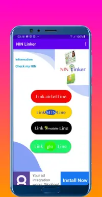 NIN Linker - Link SIM to NIN Nigeria Screen Shot 0