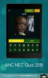 ANC NEC Quiz 'Guess National Executive Committee Screen Shot 17