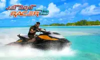 Jet boat racing 3D: water surfer driving game Screen Shot 1