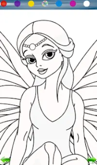 Fairy Princess Coloring Game Screen Shot 3