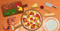 Dino Pizza - Juegos de cocina para niños gratis Screen Shot 0