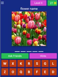 Flower Quiz Game (Flower Name Word Game) Screen Shot 12