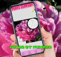 Peony Flowers Color By Number-Pixel Art Screen Shot 0