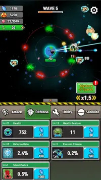 Earth Defense : idle RPG Screen Shot 2