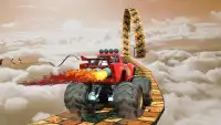 Monster Truck imposible:Tricky Tricky en la azotea Screen Shot 10