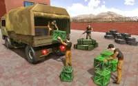camionero militar: juegos del ejército Screen Shot 2