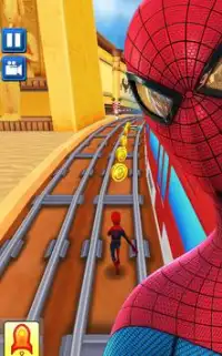 Subway avengers Infinity Dash: spiderman & ironman Screen Shot 3