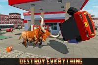 Wild Bull City Attack: Bull Simulator Games Screen Shot 6