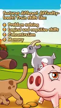 Animal puzzle for kids farm HD Screen Shot 4