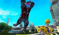 Futuristic Robot Transforming Gorilla Attack City Screen Shot 3