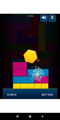 Hexagon Fall Game Screen Shot 2