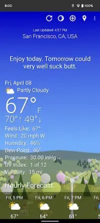 What The Forecast Screen Shot 0
