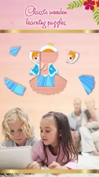Princesse puzzles - Blocs de bois Jeux de société Screen Shot 0