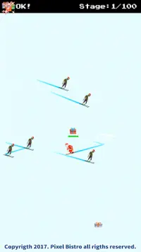 Santa Ski vs Zombies Ski Screen Shot 1