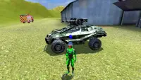 Rope Frog Ninja Hero Car Vegas Screen Shot 6