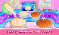 Jeu de cuisine pour filles gâteau de mariage Screen Shot 6