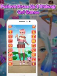 ファッションドレスアップ & メイクアップ女の子のゲーム Screen Shot 4