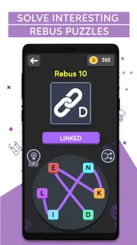 Word Riddles Games With Rebus &Trivia Puzzles Free Screen Shot 1