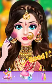 Indian Bride Makeup Dress Game Screen Shot 3