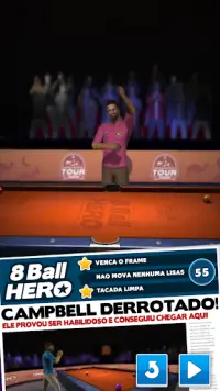 8 Ball Hero – Quebra-cabeça Sinuca Bilhar Screen Shot 0