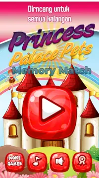 Princess Pets Memory Match Game Screen Shot 0