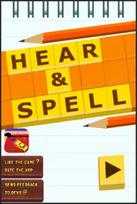 Hear & Spell -Spell Challenge Screen Shot 0