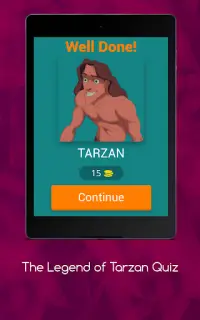 The Legend of Tarzan Quiz Screen Shot 7