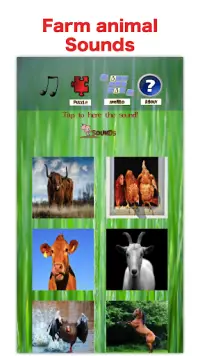 Juegos de animales de granja para niños 🐖: granja Screen Shot 1