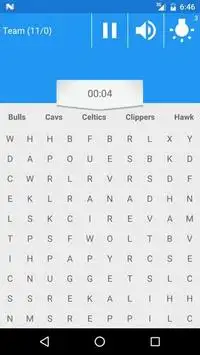 Word Search of NBA Screen Shot 2