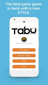 TabuDroid - The taboo game app Screen Shot 0