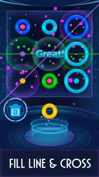 Puzzle Game : Color Rings Screen Shot 1