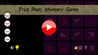 Fruit Pairs Memory Game Screen Shot 0