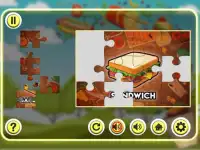 खाद्य सीखना बच्चों के आरा खेल Screen Shot 10